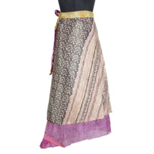 Vintage Silk Magic Wrap Skirt SW1793