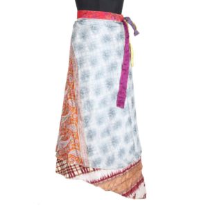 Vintage Silk Magic Wrap Skirt SW1796