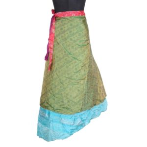 Vintage Silk Magic Wrap Skirt SW1797
