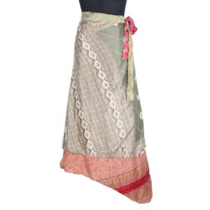 Vintage Silk Magic Wrap Skirt SW1798
