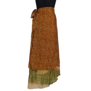 Vintage Silk Magic Wrap Skirt SW180