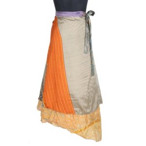 Vintage Silk Magic Wrap Skirt SW1800