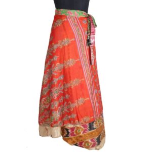 Vintage Silk Magic Wrap Skirt SW1804