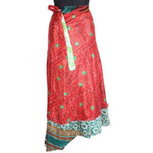 Vintage Silk Magic Wrap Skirt SW1807