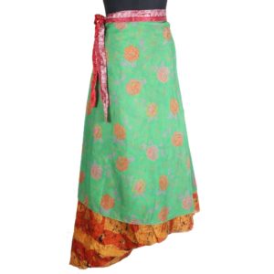 Vintage Silk Magic Wrap Skirt SW1809
