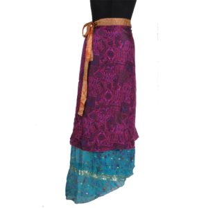 Vintage Silk Magic Wrap Skirt SW181