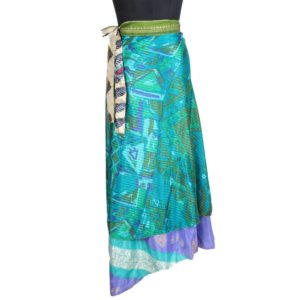 Vintage Silk Magic Wrap Skirt SW1813