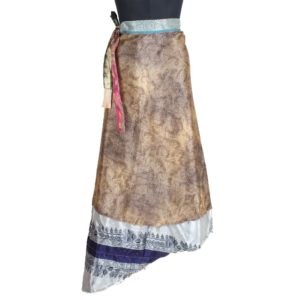 Vintage Silk Magic Wrap Skirt SW1816