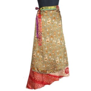 Vintage Silk Magic Wrap Skirt SW1818