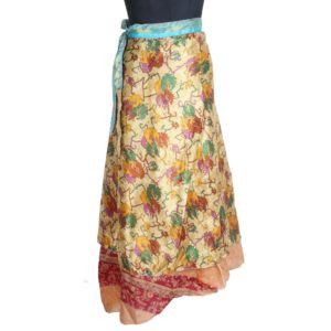 Vintage Silk Magic Wrap Skirt SW1825