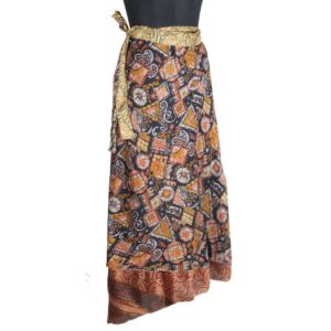 Vintage Silk Magic Wrap Skirt SW1827