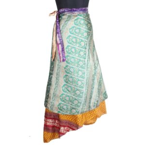 Vintage Silk Magic Wrap Skirt SW1829