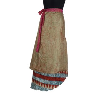 Vintage Silk Magic Wrap Skirt SW183