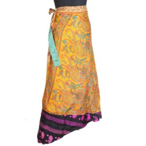 Vintage Silk Magic Wrap Skirt SW1830