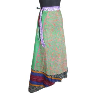 Vintage Silk Magic Wrap Skirt SW1831