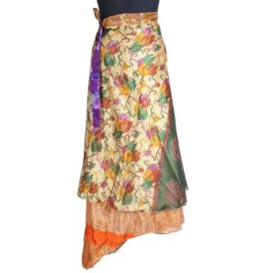 Vintage Silk Magic Wrap Skirt SW1834