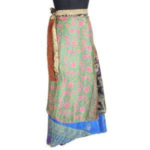 Vintage Silk Magic Wrap Skirt SW1837