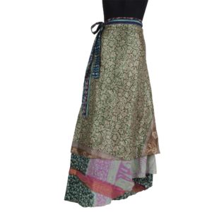 Vintage Silk Magic Wrap Skirt SW184