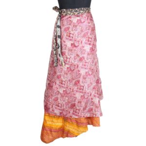 Vintage Silk Magic Wrap Skirt SW1840