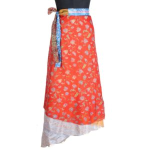 Vintage Silk Magic Wrap Skirt SW1841