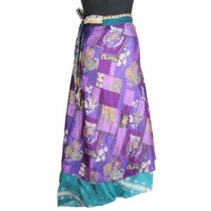 Vintage Silk Magic Wrap Skirt SW1843