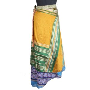 Vintage Silk Magic Wrap Skirt SW1845