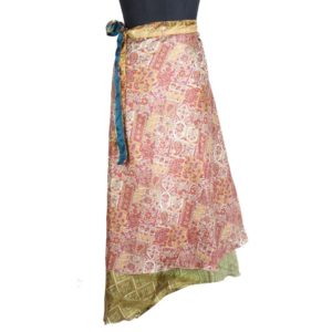 Vintage Silk Magic Wrap Skirt SW1846