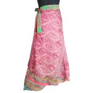 Vintage Silk Magic Wrap Skirt SW1848