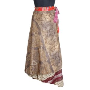 Vintage Silk Magic Wrap Skirt SW1850