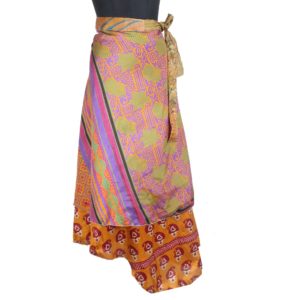 Vintage Silk Magic Wrap Skirt SW1853