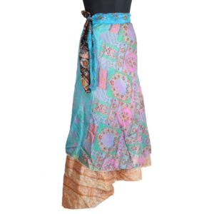 Vintage Silk Magic Wrap Skirt SW1859