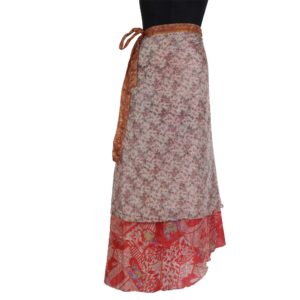 Vintage Silk Magic Wrap Skirt SW186