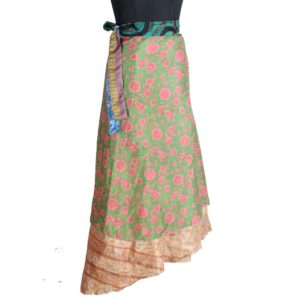 Vintage Silk Magic Wrap Skirt SW1860