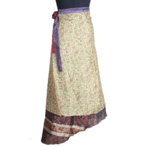 Vintage Silk Magic Wrap Skirt SW1862