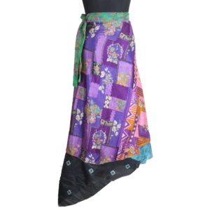 Vintage Silk Magic Wrap Skirt SW1863