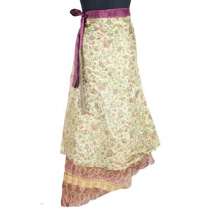 Vintage Silk Magic Wrap Skirt SW1864