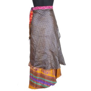 Vintage Silk Magic Wrap Skirt SW1865