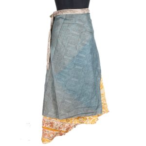 Vintage Silk Magic Wrap Skirt SW1867