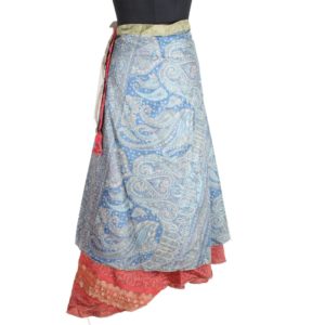 Vintage Silk Magic Wrap Skirt SW1868