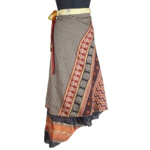 Vintage Silk Magic Wrap Skirt SW1869