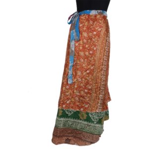Vintage Silk Magic Wrap Skirt SW187
