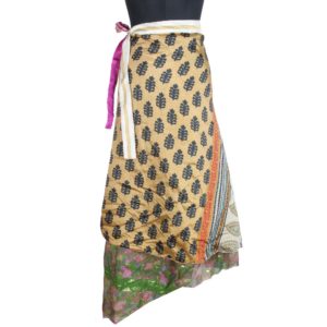 Vintage Silk Magic Wrap Skirt SW1871