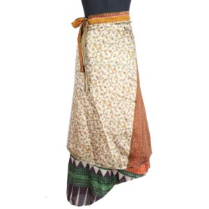Vintage Silk Magic Wrap Skirt SW1872