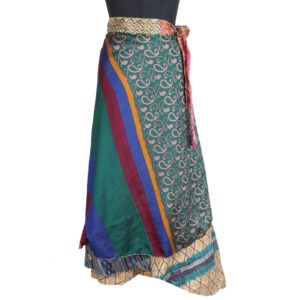 Vintage Silk Magic Wrap Skirt SW1874