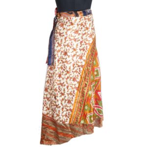 Vintage Silk Magic Wrap Skirt SW1875