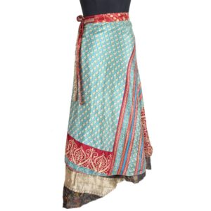 Vintage Silk Magic Wrap Skirt SW1876