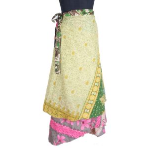 Vintage Silk Magic Wrap Skirt SW1879