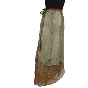 Vintage Silk Magic Wrap Skirt SW189