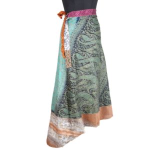 Vintage Silk Magic Wrap Skirt SW1895