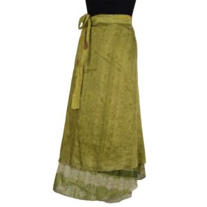 Vintage Silk Magic Wrap Skirt SW190